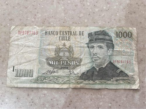 Vendo Billete 1000 Pesos Antiguo 2008 Perfecto Estado
