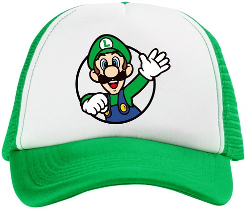 Gorra Mario Imagen Luigi Niño Fiesta Niña Cumpleaños