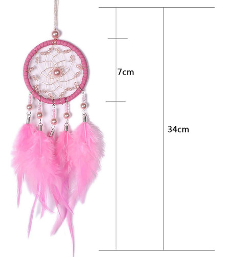 Atrapasueños De Plumas Para Interior Del Automóvil, Colgante