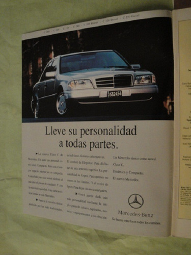 Publicidad Mercedes Benz Clase C Año 1994