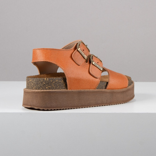 Imagen 4 de 7 de Sandalias Cuero Mujer Moda Livianas Con Tiras Citadina Liv