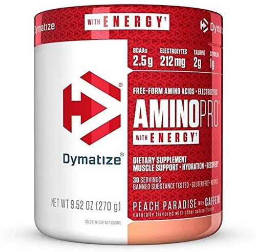 Amino Pro + Energy 270 Gramos Dymatize 30 Servicios