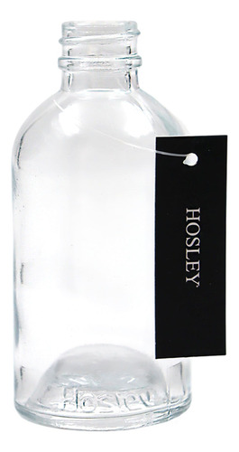 Juego De 4 Botellas De Vidrio Redondas Para Aceites Esencial Transparente