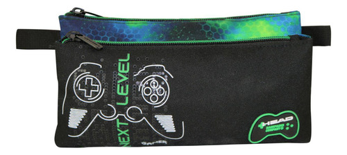 Estuche Escolar Celerio Galactic Game Azul Head