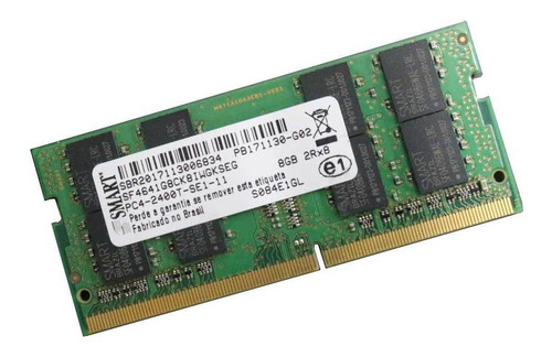 Memória Smart 8gb 1x8gb Smart Sf4641g8ckhiwdfseg