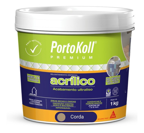 Rejunte Acrílico Portokoll Premium - Corda 1 Kg