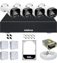 Comprar Conjunto 4 Câmeras Segurança Colorida Intelbras Dvr Mhdx 4ch