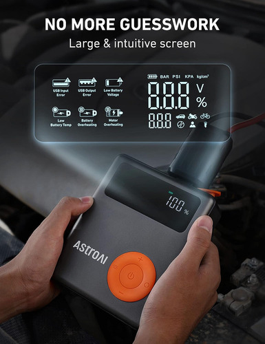 Arrancador Con Compresor De Aire, Batería De 1750 A 12 V Con