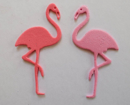 10 Flamenco Flamingo Goma Eva Cartulina Souvenir Decoración