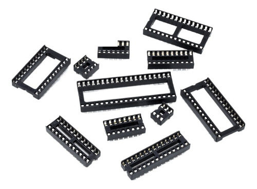 Ic Socket Base Para Dip 8/14/16/18/20/24/28/40p Chip Mpu
