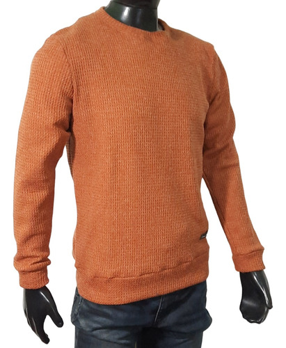 Sweater Hombre Cuello Redondo Pullover Morley Panal Frisado