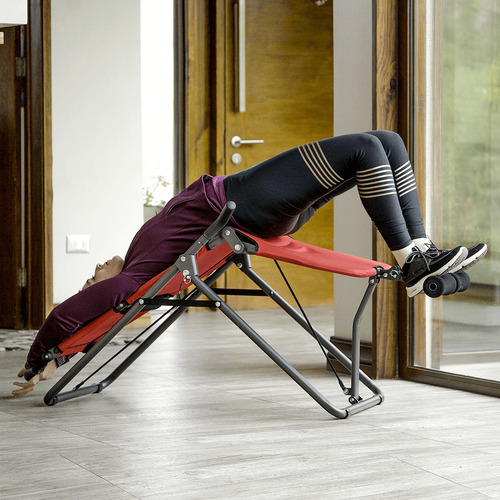 Máquina Aeróbica De Abdominales Backlounge Modelo Abdominal Rojo (Usado)