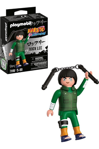 Playmobil Naruto Shippuden Rock Lee De 9 Piezas