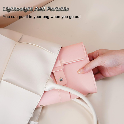 Bolsa Multifuncional Para Guardar Pendientes,portátil Rosa