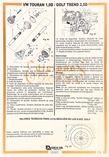 Manual De Servicio De Tren De Rodaje Volkswagen