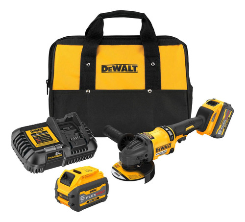 Amoladora Angular Inalámbrica Dewalt Flexvolt Dcg418t2