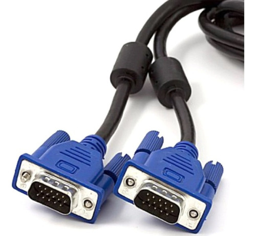 Cabo Vga Macho + Vga Macho 10m Preto 28awg C/ Filtro