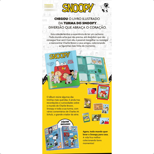 Kit 25 Figurinhas Do Álbum Snoopy 75 Anos (5 Envelopes)