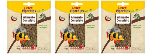 Vipachips Nature 15g (sachê) - Alimento Base Em Chips X3