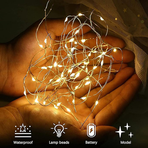 . Luces De Hadas Con Pilas Luces Cadena Luz 2m 20led 12pack