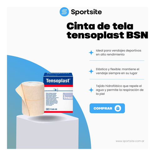 Tensoplast 5cm Venda Elástica Adhesiva Cinta Deportiva - Bsn