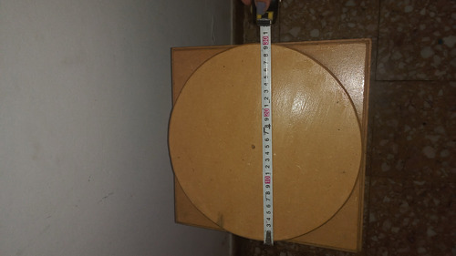 Plato Giratorio 30 Cm Para Bonsai Tortas Soporta 50 Kg Madera