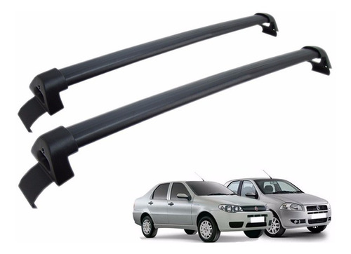 Rack Teto Fiat Palio Ou Siena 4 Portas - Cor Preto