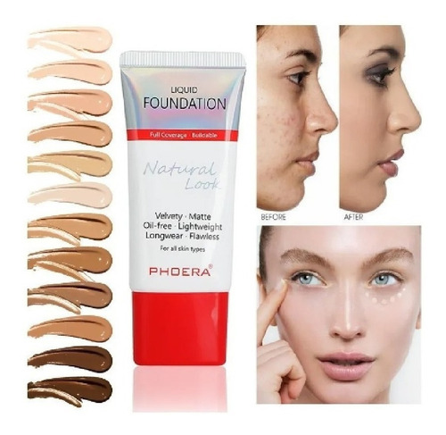 Phoera Base Matte 24 Horas Oil- Free Tom Creme