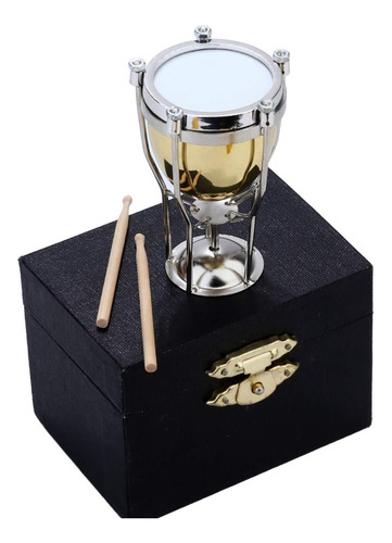 Timbal Miniatura De Cobre Dselvgvu Soporte Y Estuche Mi...