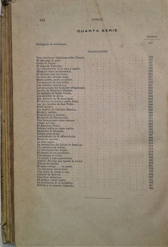 Tradiciones Peruanas Tomo Ii - Ricardo Palma - Montaner 1894 (Usado)