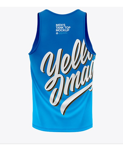 Yellow Images Mockups Camiseta Regata Versão Coreldraw