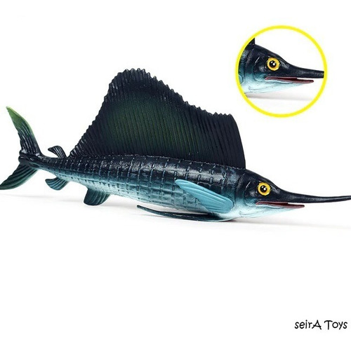Animales Marinos. Pez Vela. 20 Cms. Mar Oceano Peces.