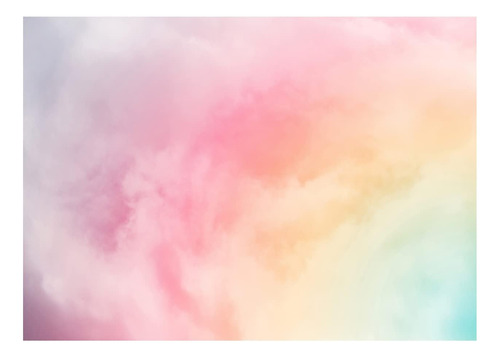 Telón De Fondo De Cumpleaños Nube Arcoíris 8x6 Color Degrada