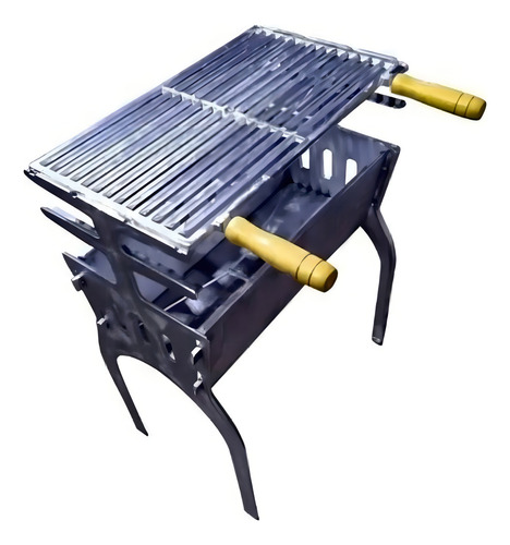 Parrilla portátil móvil de carbón de aluminio fundido