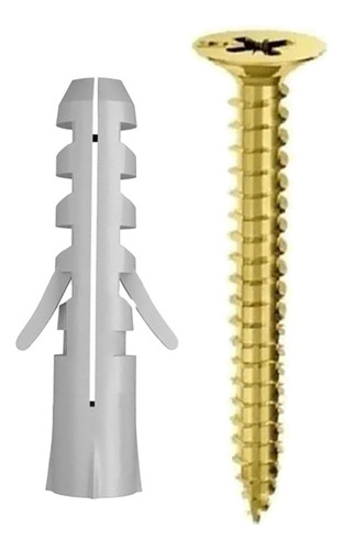 Tarugo Comun Py N° 8 + Tornillo Fix 5 X 45mm X 1000u