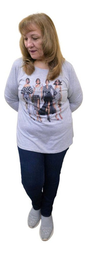 Remera Algodon Spum Sublimada Mangas L,personalizada T 1 A 8