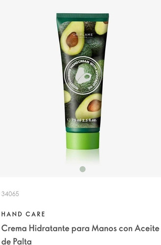 Crema Para Manos Hidratante Con Aceite De Palta Oriflame