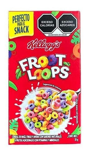 Cereal Kelloggs Froot Loops Sabor Frutal 25 Gr