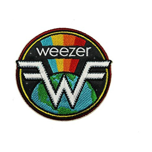 Parche Arcoíris De Tierra De Banda Weezer, Multicolor