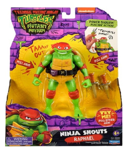 Playmates Tmnt Mutant Mayhem Ninja Shouts Raphael-83350