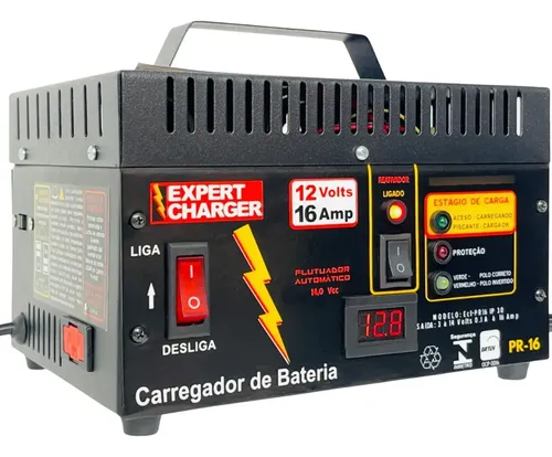 Carregador De Bateria 12 V Automático Pr16 Com Reativador