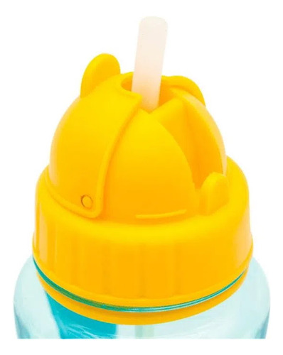Garrafinha Infantil Com Canudo 400ml Qualidade Premium 1 Und