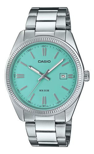 Reloj Casio Tiffany Mtp1302 Azul Turquesa 