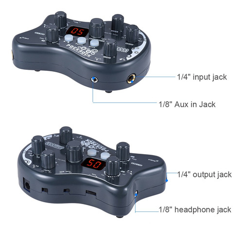 Imagen 6 de 6 de Ammoon Pockrock - Pedal De Efecto De Procesador Multiefectos