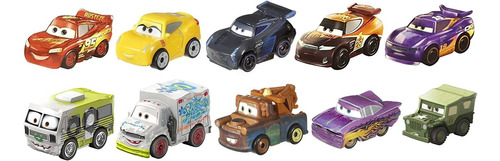 Disney Pixar Cars Micro Racers Vehicle Pacote Com 10 Amazon