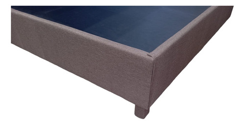 Base Queen Size Tapizada En Lino Varios Colores