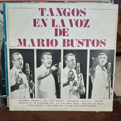 Vinilo Mario Bustos Tangos En La Voz De Mario Bustos T1