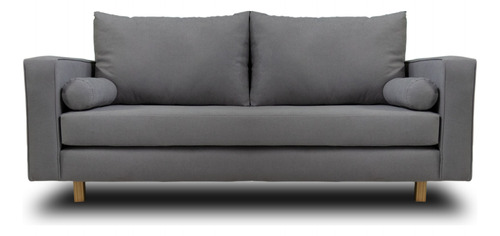Sillon Sofa 3 Cuerpos Bonnie Chenille Diseño Minimalista