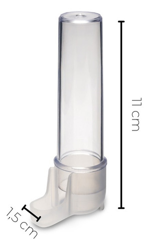 12un - Bebedouro Graduado Âmbar Original Pequeno (30ml)