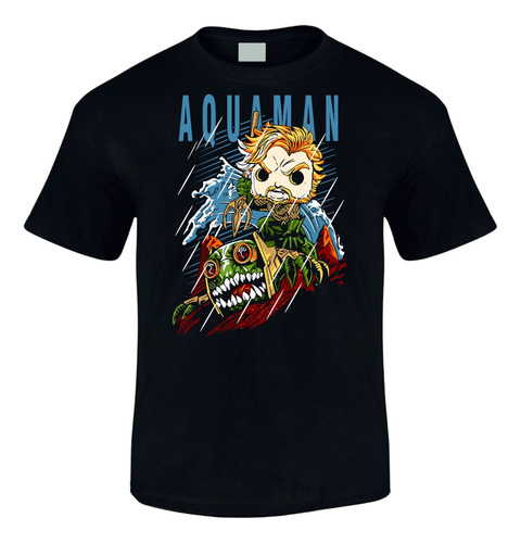 Camiseta Aquaman Dc Edicion Black Series Pop Fk